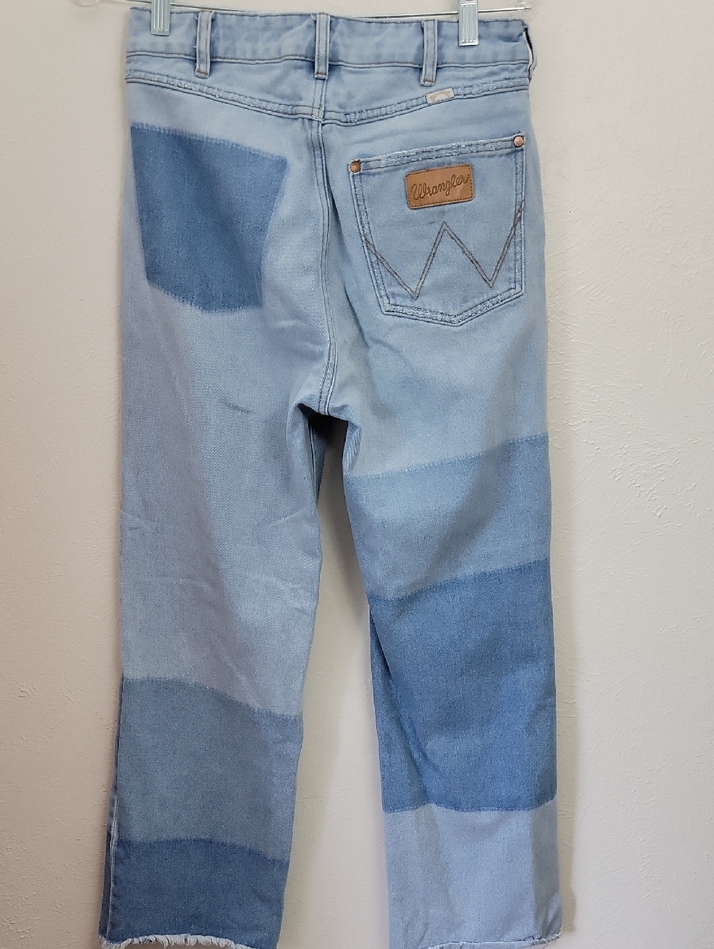 Wrangler X billabong Patchwork Light Blue Denim Jeans 28 - Picture 4 of 8